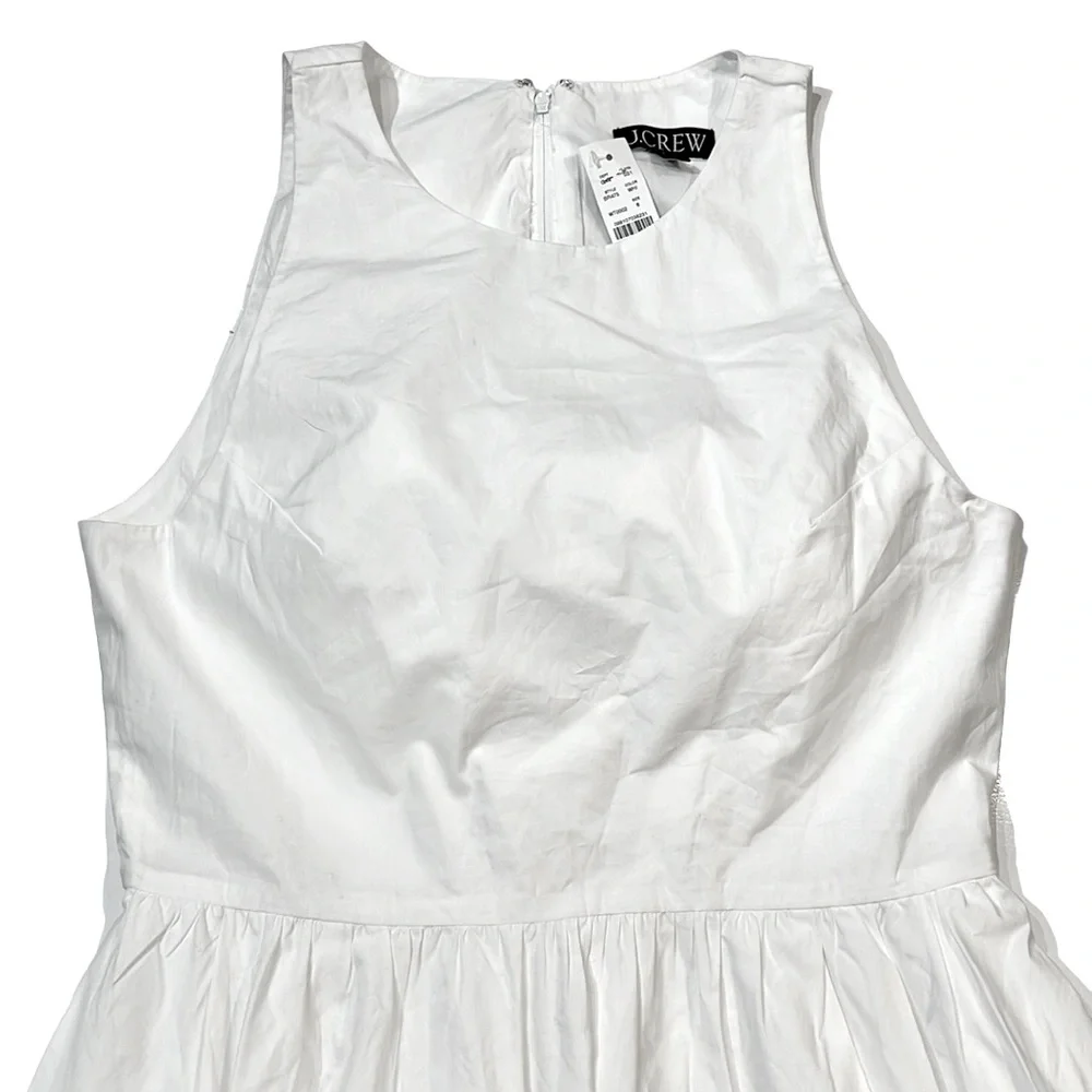 J. Crew Bubble-Skirt A-Line Mini Poplin Dress